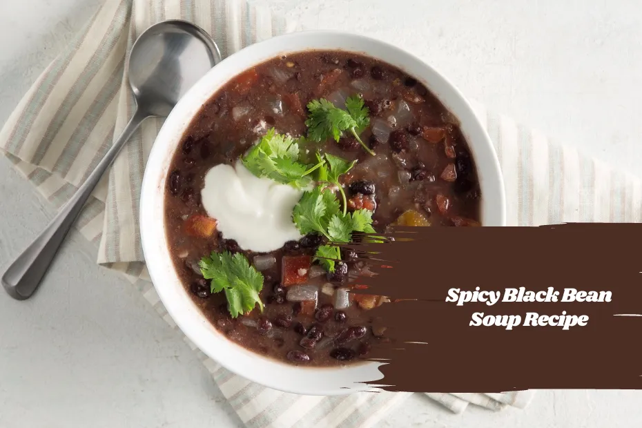 Spicy Black Bean Soup Recipe